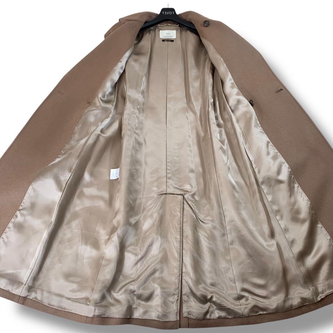 美品✨INEDイネド チェスターコート カシミヤ100% ロング ブラウン 9