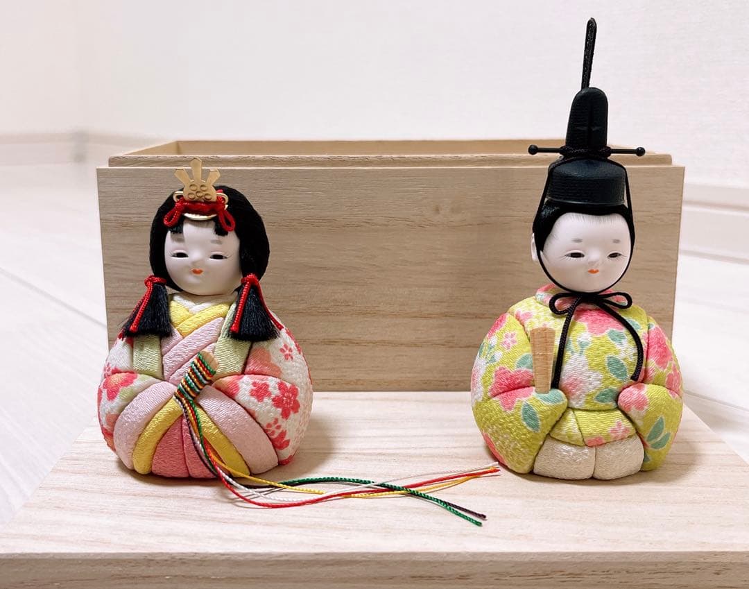 雛人形 ひな人形 ぷりふあ Halfmoon -半月-桐箱•アクリルケースセット