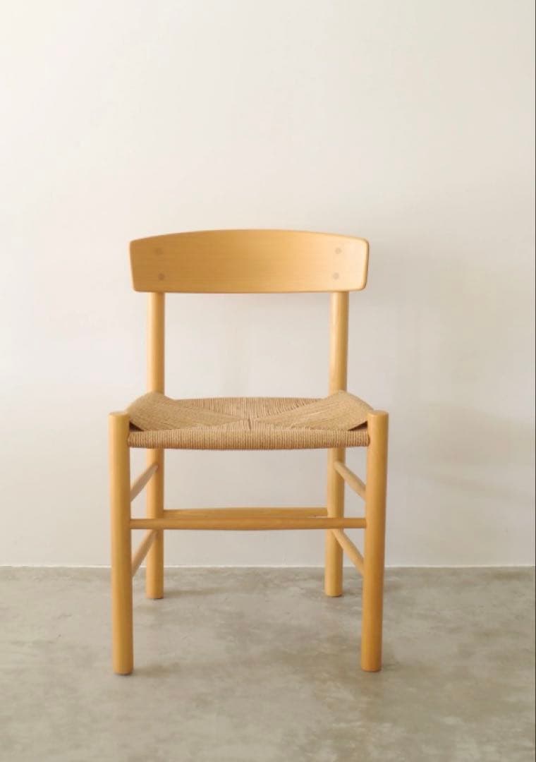 値下げ　ボーエモーエンセンJ39 ビーチ　 座面張替え後、2、3回程度の使用