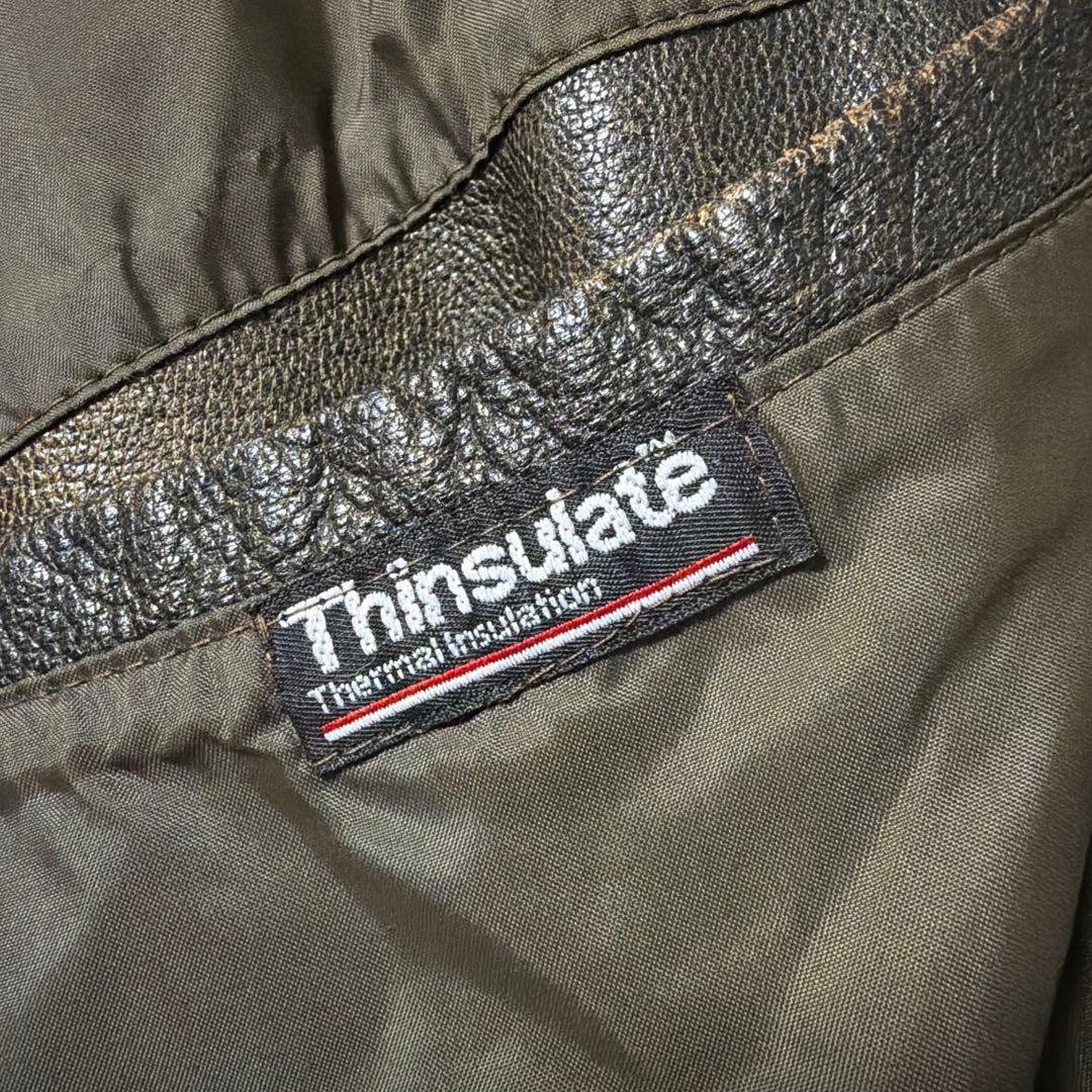 9*u様 美品 80s L.L.BEAN A-2 ジャケット　A2 44 レザー