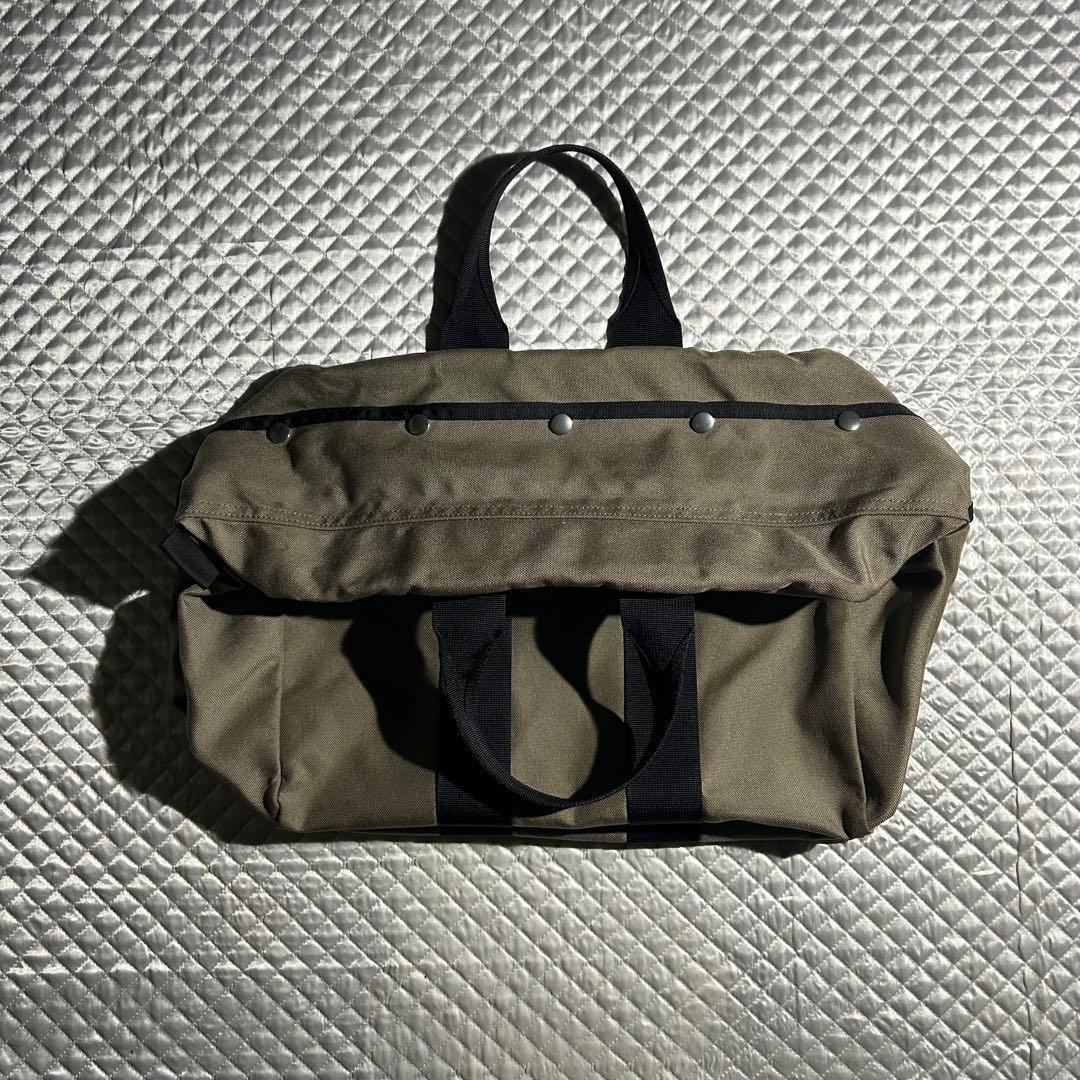 HOMME PLUS ダブルジップナイロンハンドバッグ ボストン