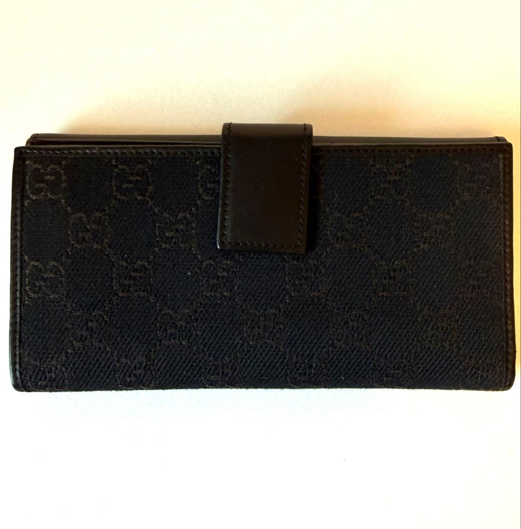 美品 GUCCIグッチ GG柄キャンバス 財布
