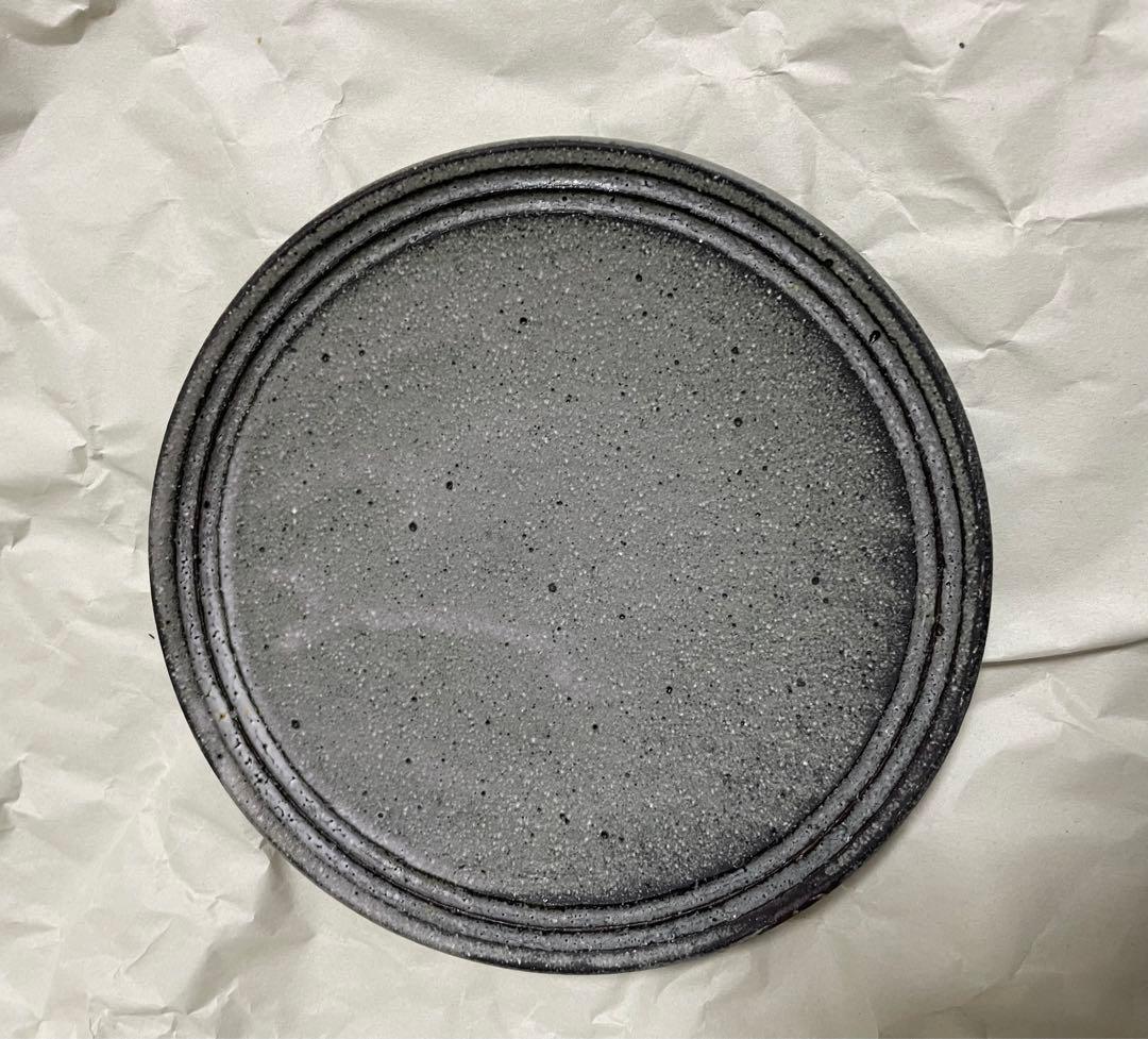 沖誠 器 炭化ボーダー器 食器 皿 マグカップ セット 作家