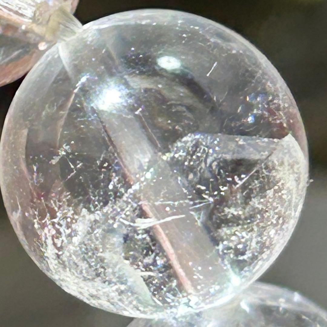 ☆ラピス様！福徳弁天秘宝⑩！貫入水晶！クォーツインクォーツ　水晶　ブレス