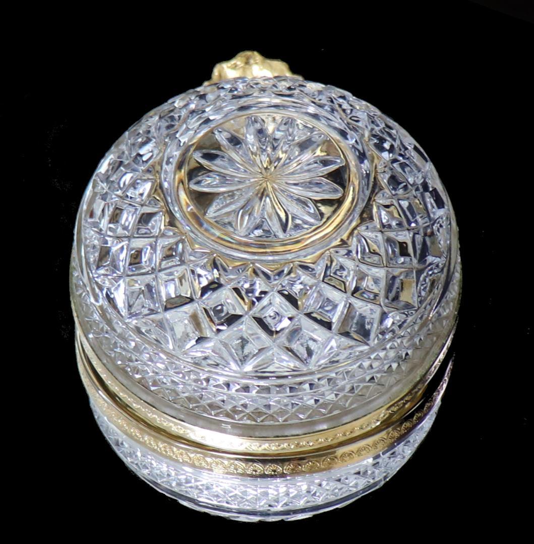 オールド・バカラ 金彩ロカイユ装飾貝殻ボウル 小物入れディアマン ルイ15世様式