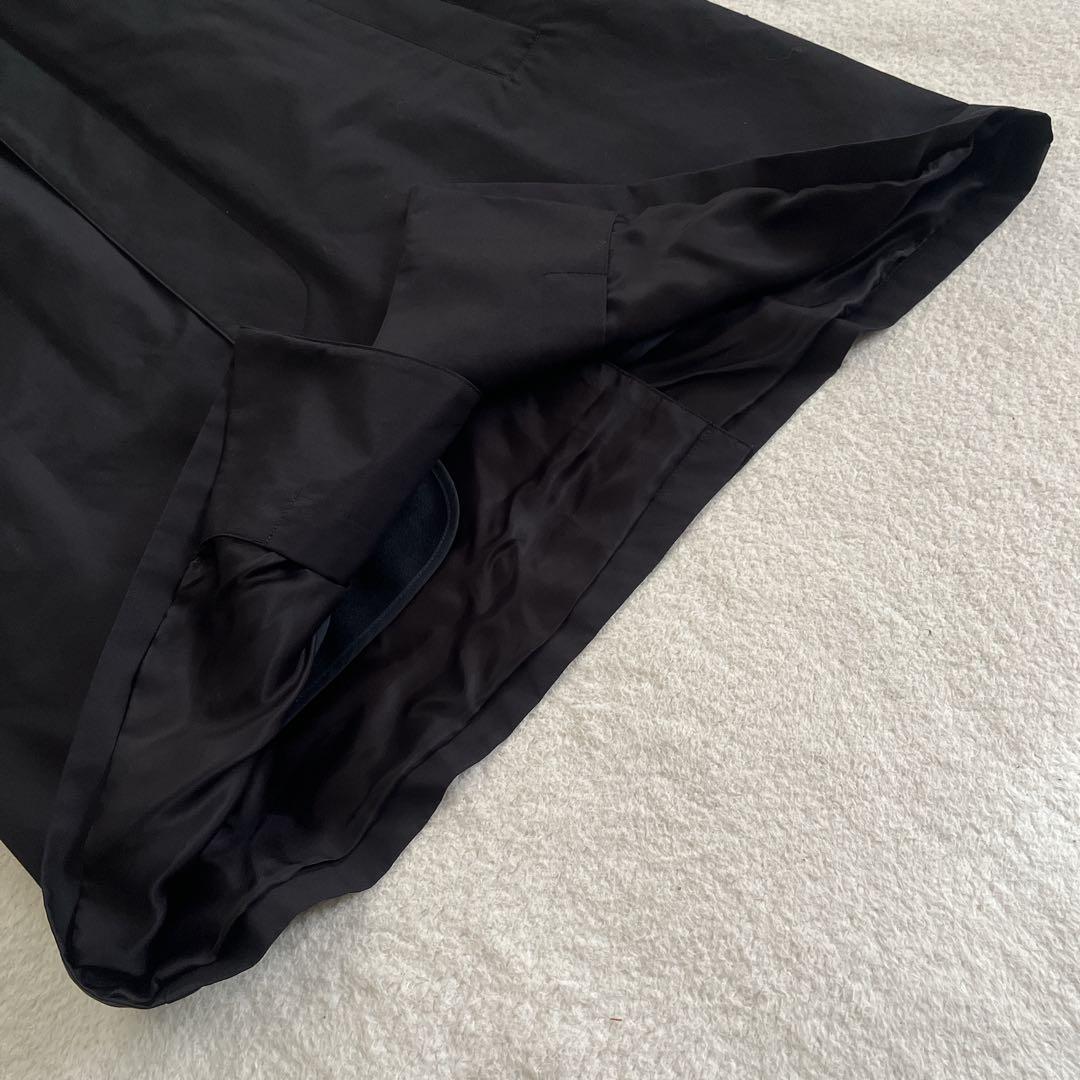 【美品】 ブルックスブラザーズ ステンカラーコート 比翼 ライナー付き 黒