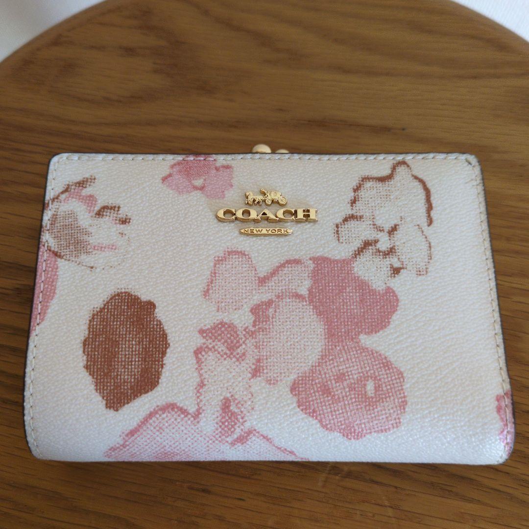 COACH 花柄 二つ折り財布 未使用