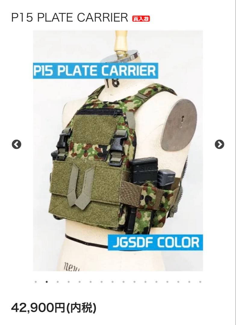 【x115xTAYLOR】P15 プレートキャリア JGSDFカラ―