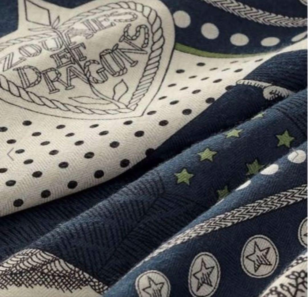 【YUKINO】エルメス カレジェアン ズアヴとドラゴン カシミア シルク