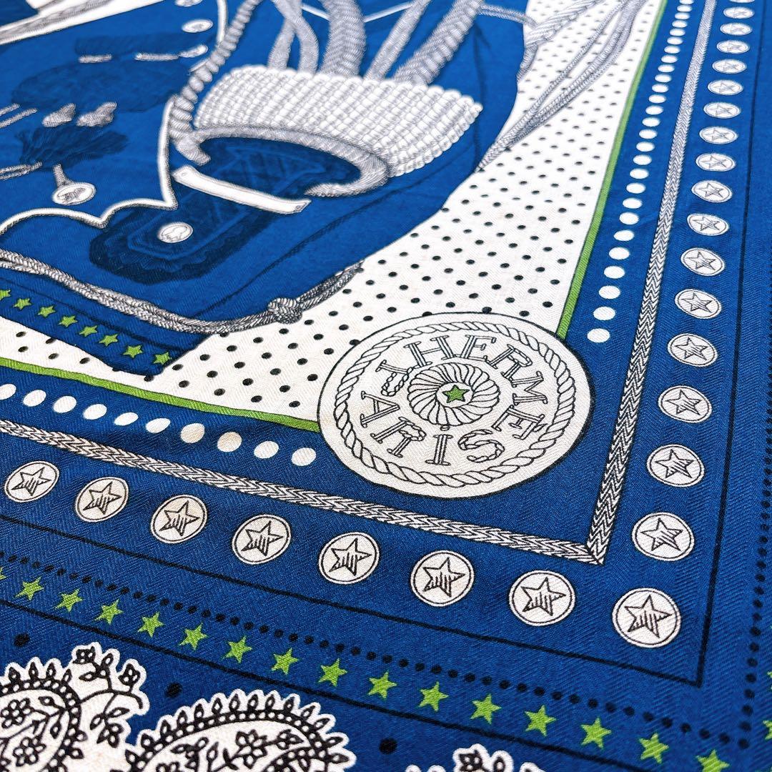 【YUKINO】エルメス カレジェアン ズアヴとドラゴン カシミア シルク