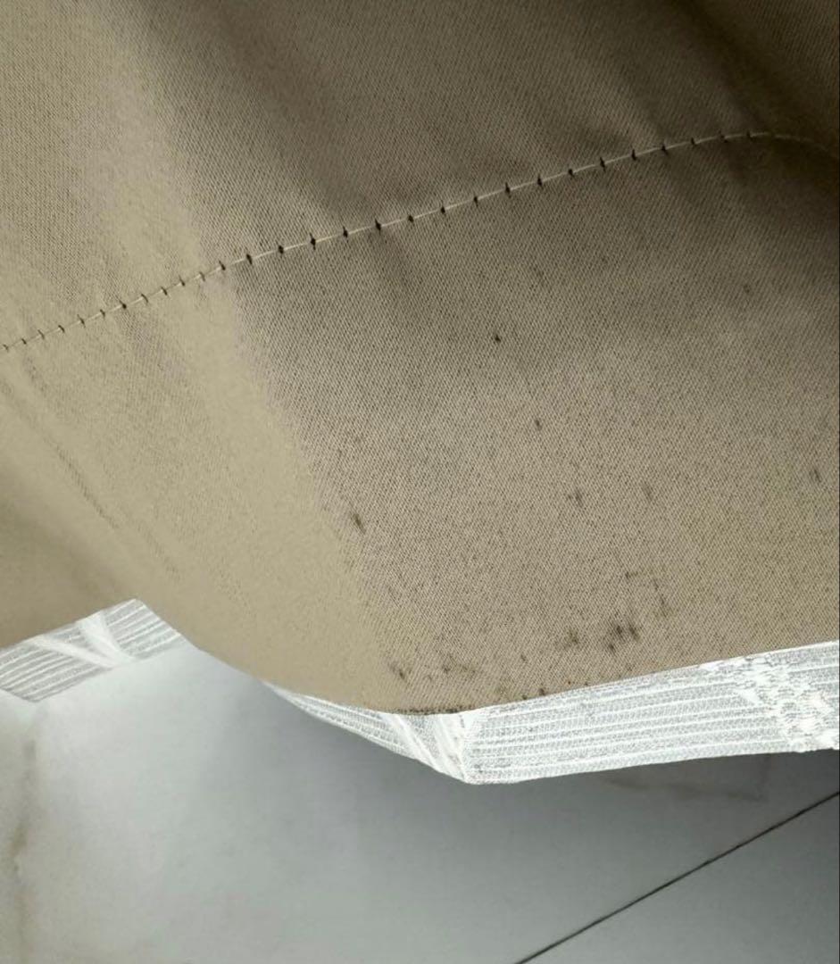 ニトリ　カーテン　裏地付き遮光2級・遮熱カーテン ローズ　GY レースカーテン