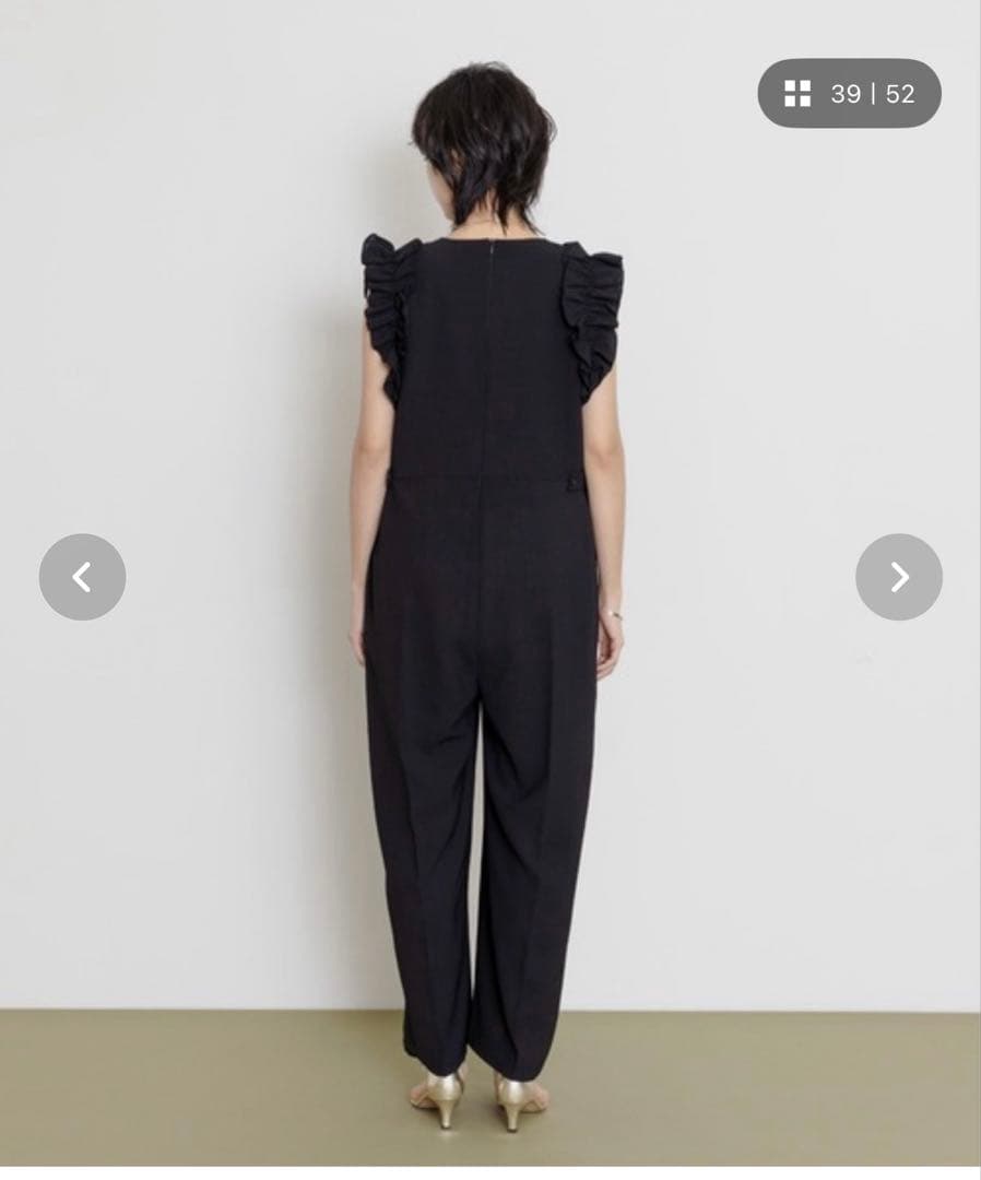 最終お値下げ！ Eimee Law フリルショルダーＵネックオールインワン