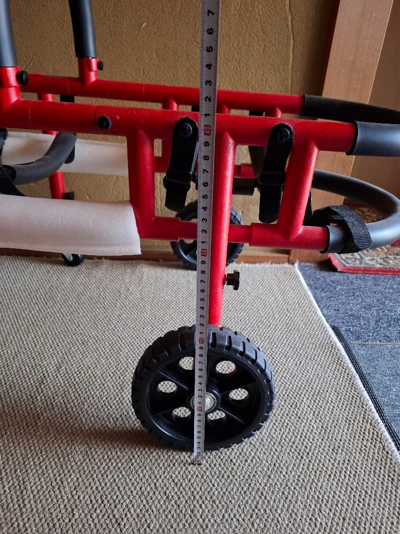 犬用車いす 赤 軽量