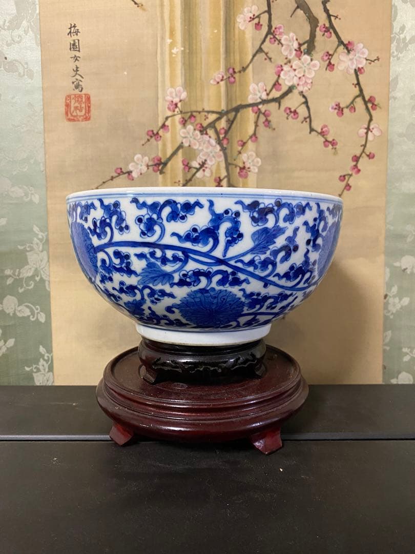 清朝時代　大清乾隆年製 中国古美術　大鉢　古物保証