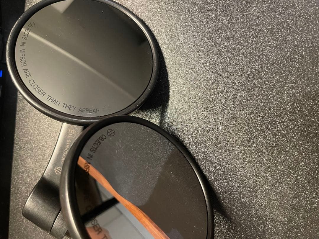 ハーレー　純正オプション　バーエンドミラー