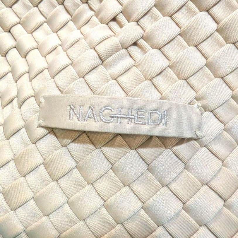 ♥aqu…♥美品♥　ナゲディ　トートバッグ　メッシュ　編み込み　大容量