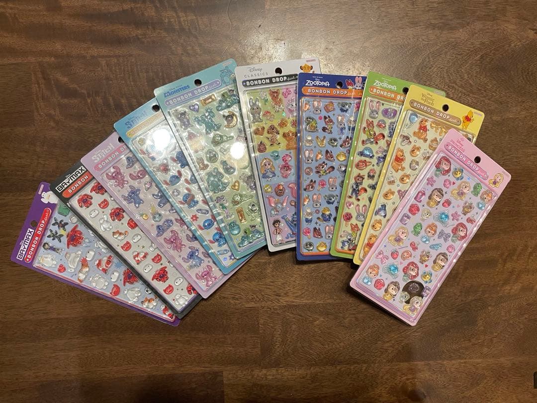f*i様 ボンボンドロップシール　ディズニー　10枚セット