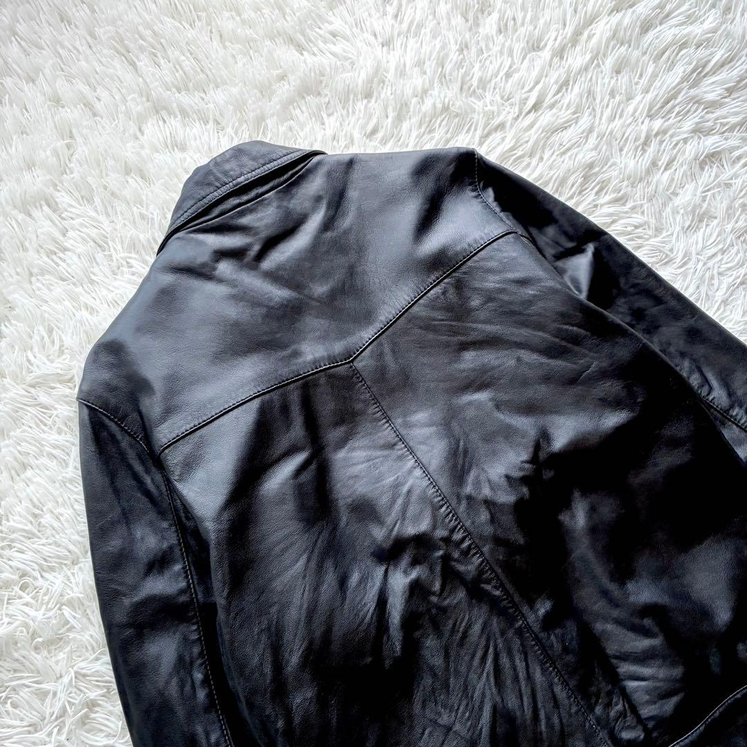 美品XL◎Liugoo Leathers 羊革 ラムレザー ジャケット シングル