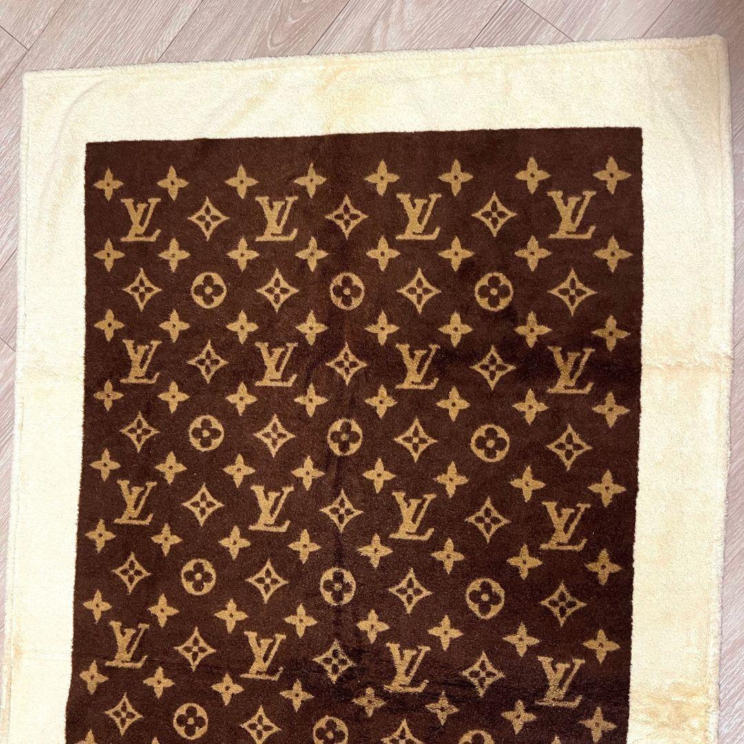 ピカチュウ モノグラム ビーチタオル バスタオル タオル ブラウン