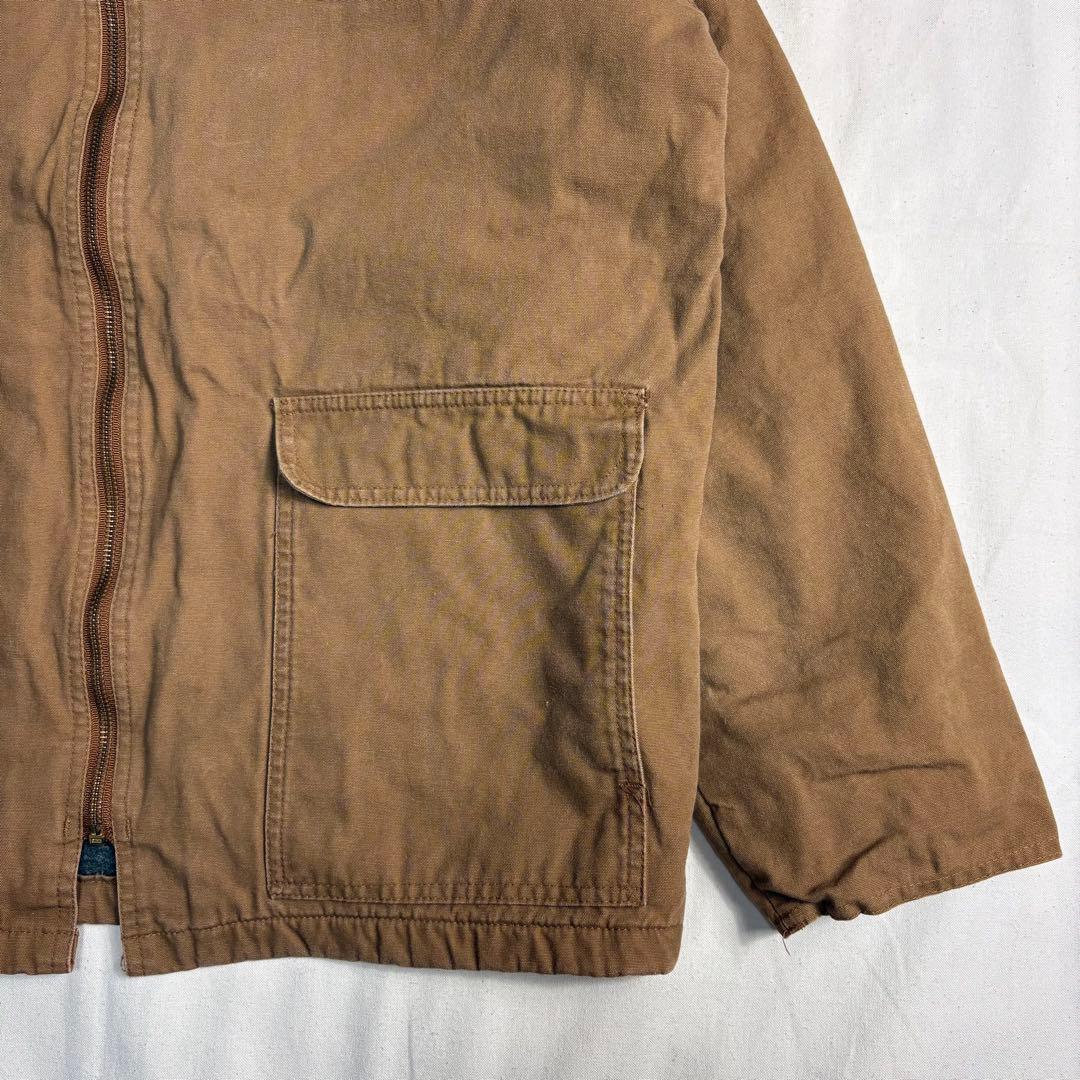 USA製ダンブルック ダックワークジャケット 企業ロゴ襟コーデュロイMキャメル