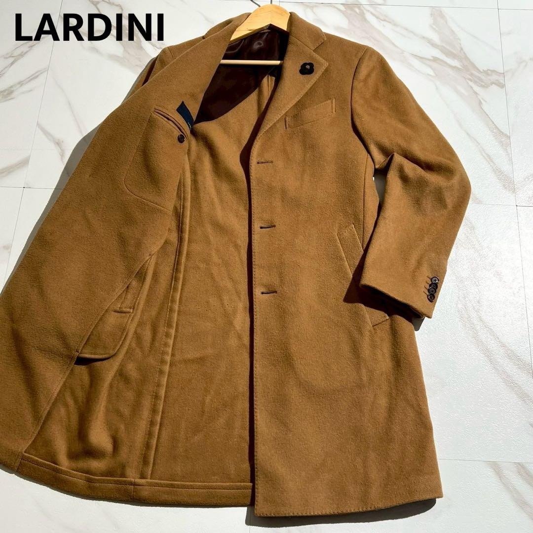 LARDINI ブートニエール チェスターコート キャメル ロング 【177】