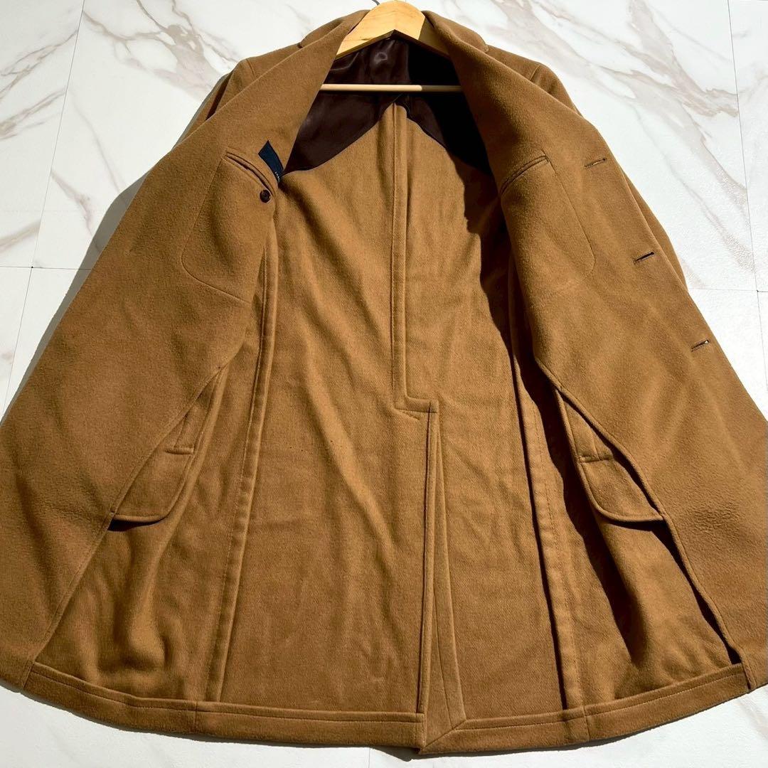 LARDINI ブートニエール チェスターコート キャメル ロング 【177】