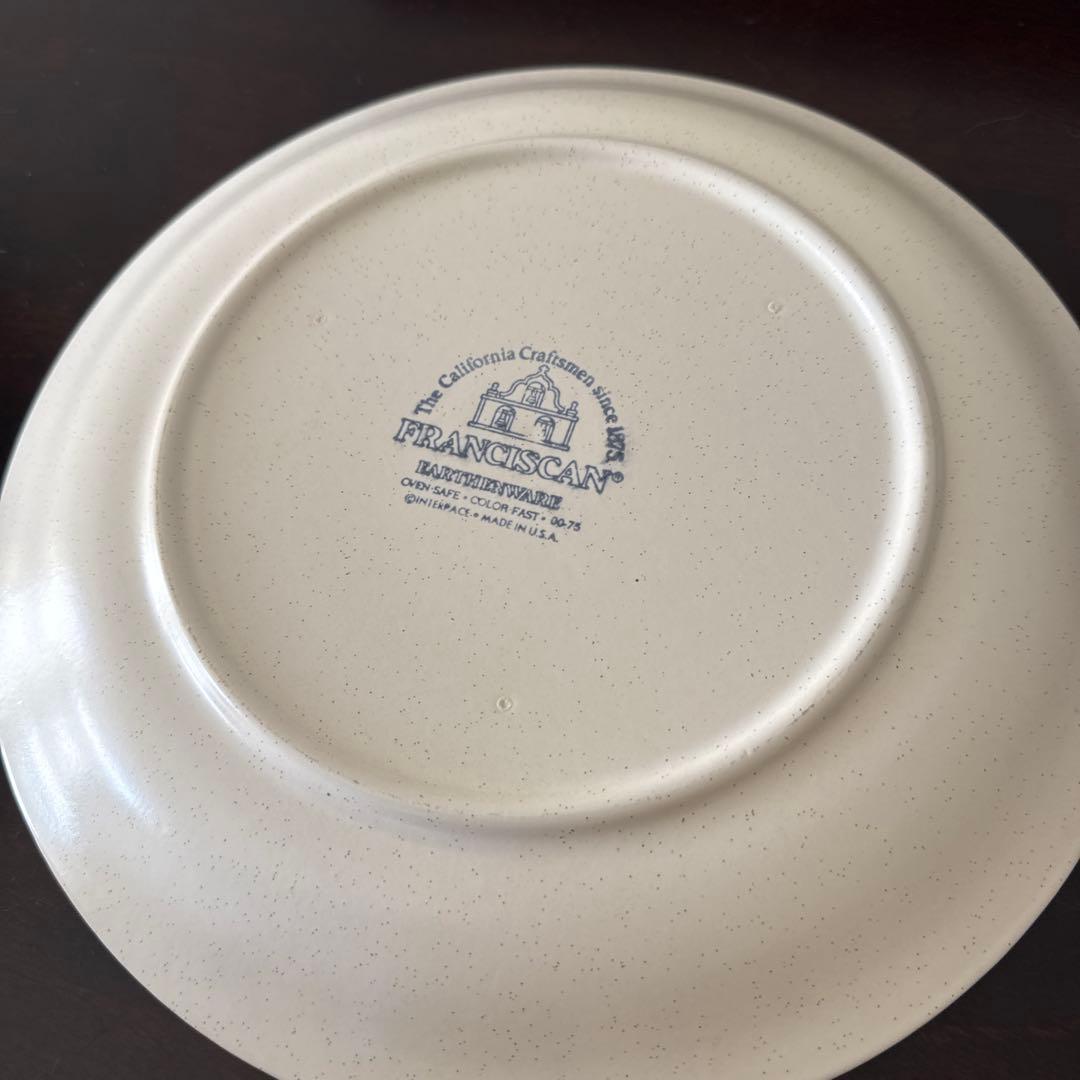 USA製フランシスカンのプレート5枚セット ミッドセンチュリー カリフォルニア