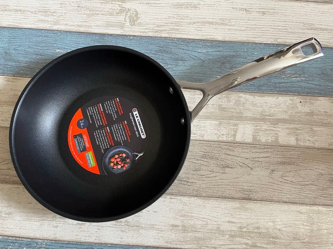 ル・クルーゼTNS ディープ・フライパン 24cm NC ガラス蓋つきセット