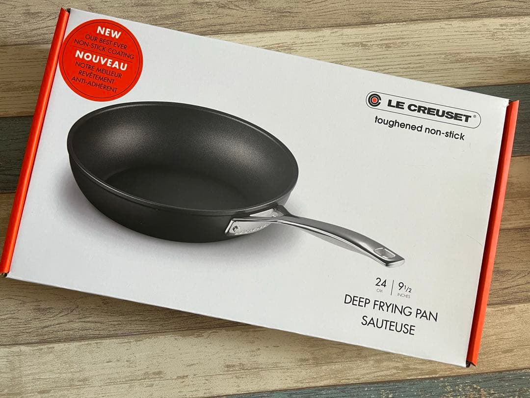 ル・クルーゼTNS ディープ・フライパン 24cm NC ガラス蓋つきセット