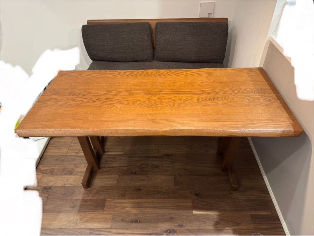 ニトリ ダイニングテーブル　オークエスト　ブラウン