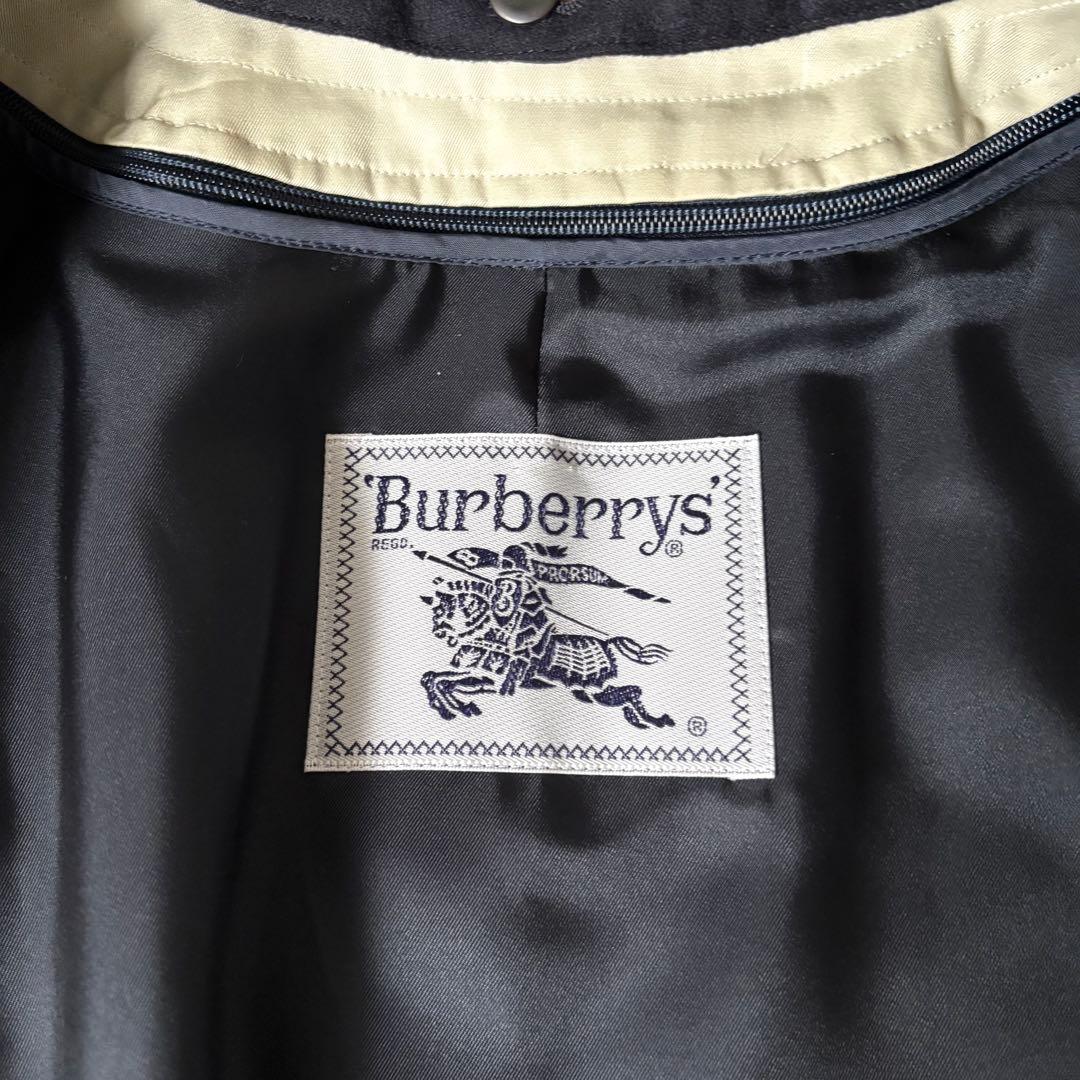 【美品✨】バーバリー　トレンチコート　ステンカラー　ホワイトベージュ　9AR