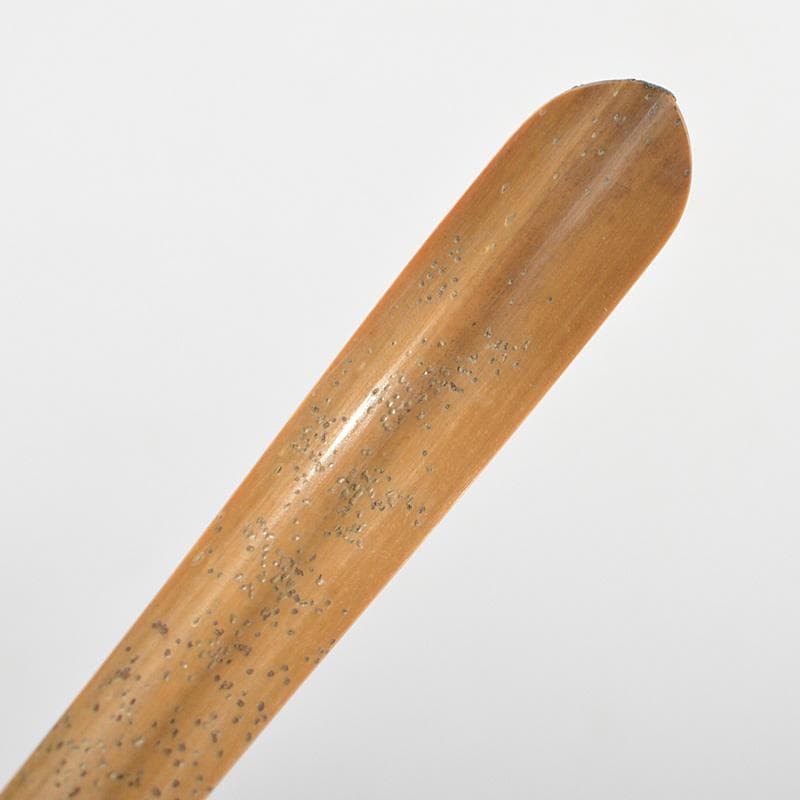 茶道具　林竹作　茶杓　銘「千代の友」　前大徳　前田昌道書付　共筒共箱　V5304