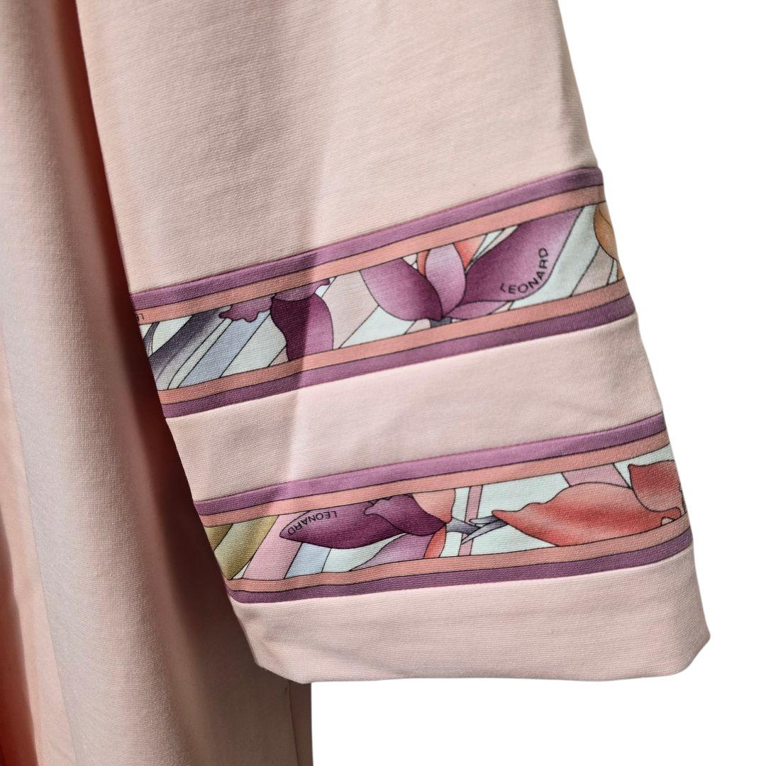 LEONARD レオナール スプリングコート ノーカラーコート 38