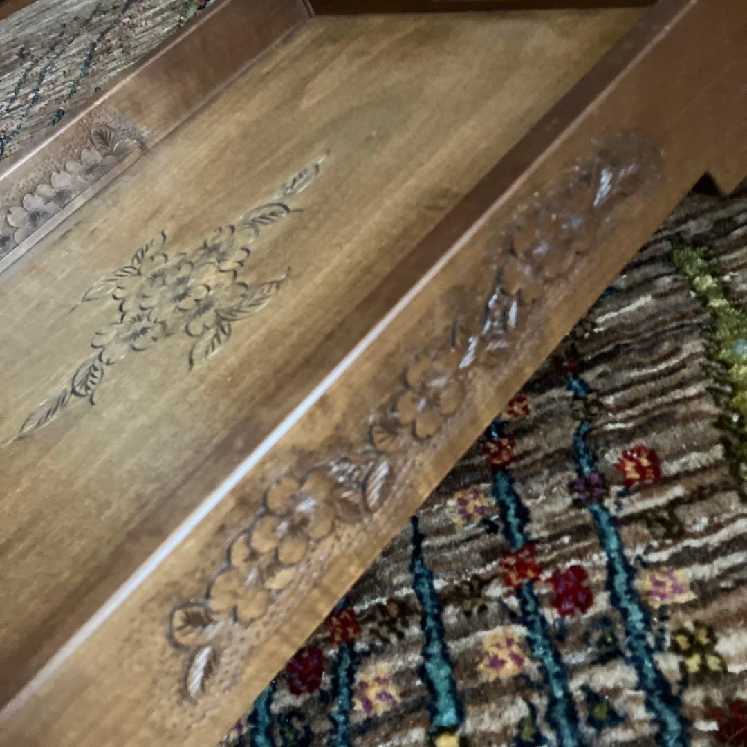 軽井沢彫り　軽井沢彫　シバザキ　文箱　小箱　桜彫刻