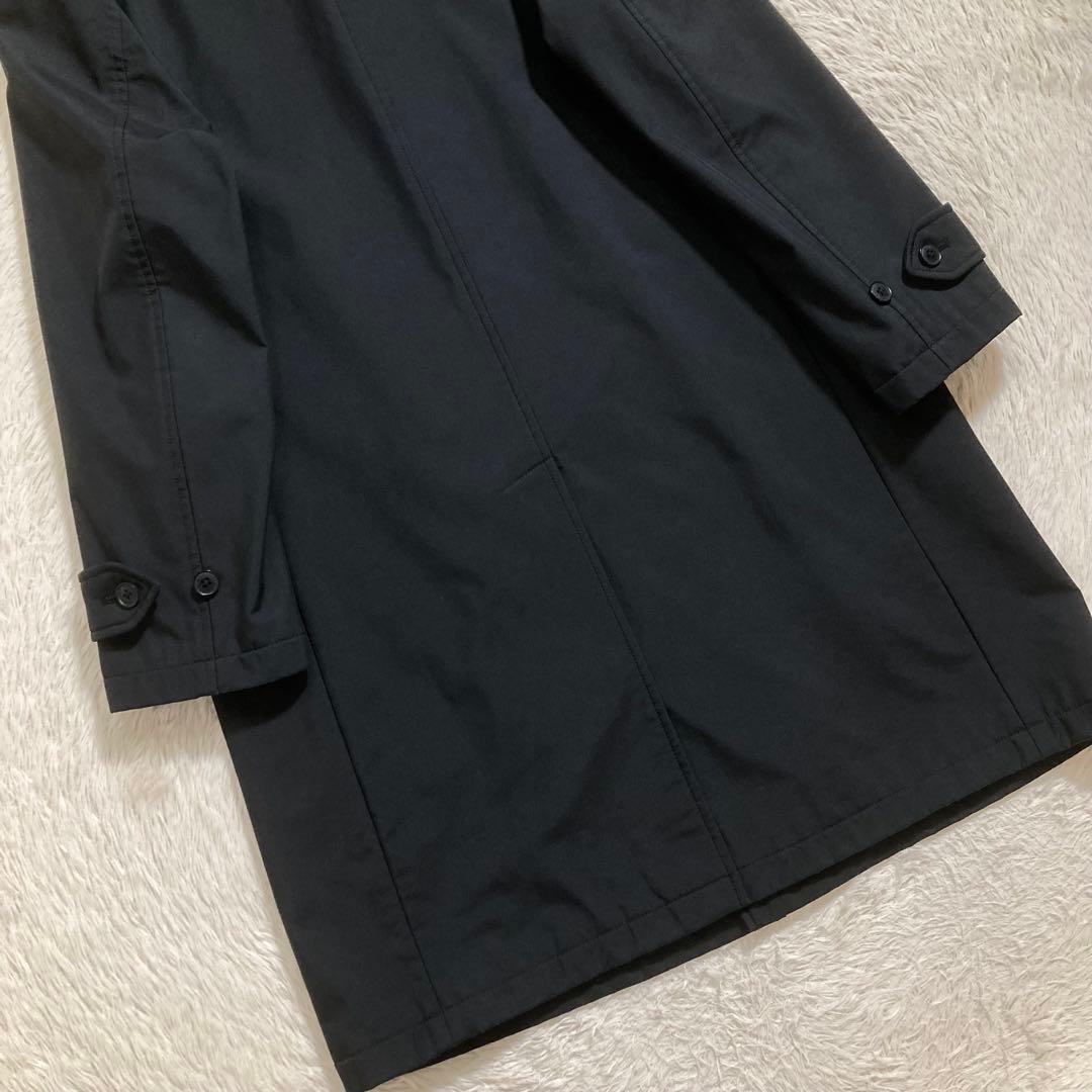 BURBERRY バーバリー ステンカラーコート ロング ノバチェック ブラック