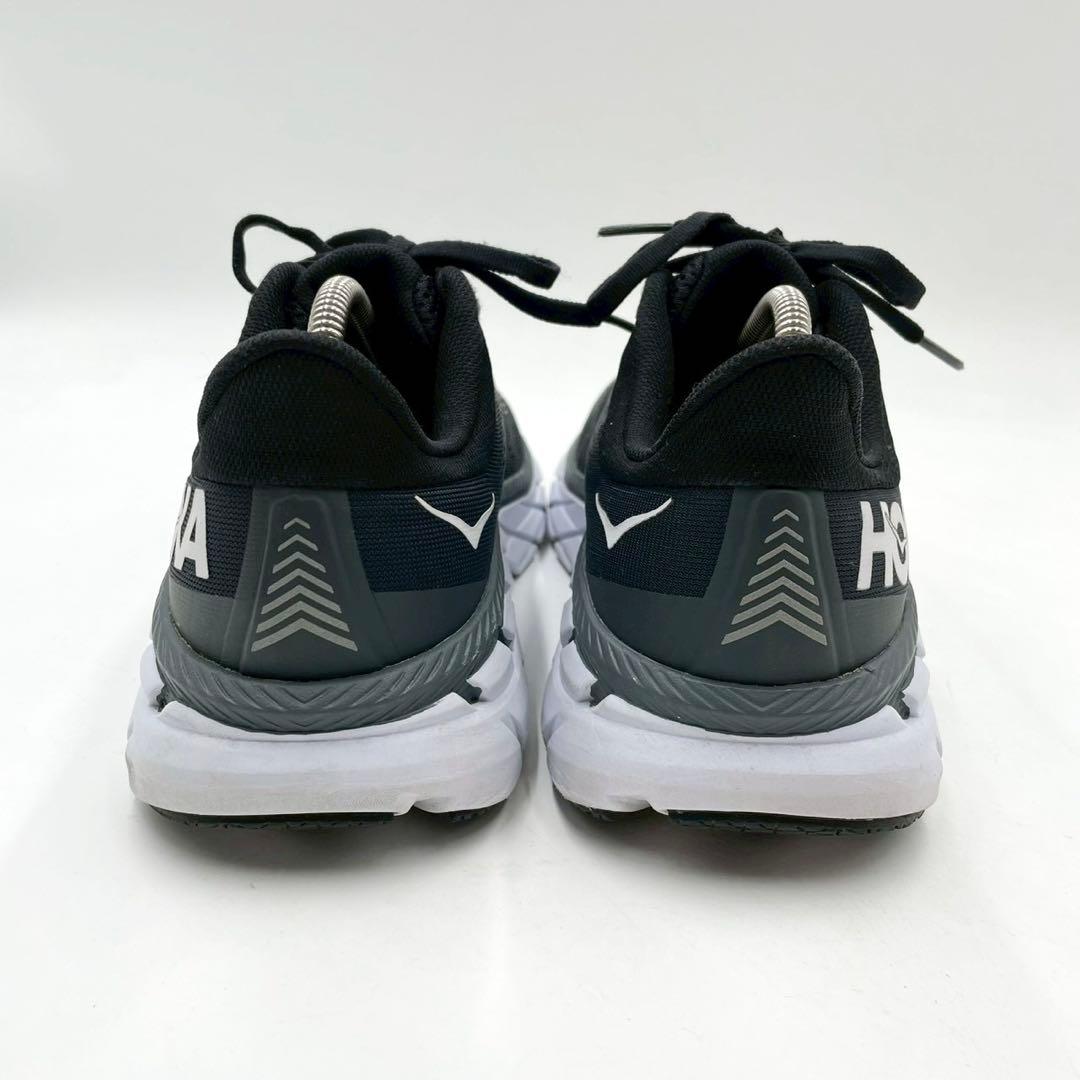 ホカオネオネ スニーカー W CLIFTON7 24.5 黒白 Y1463