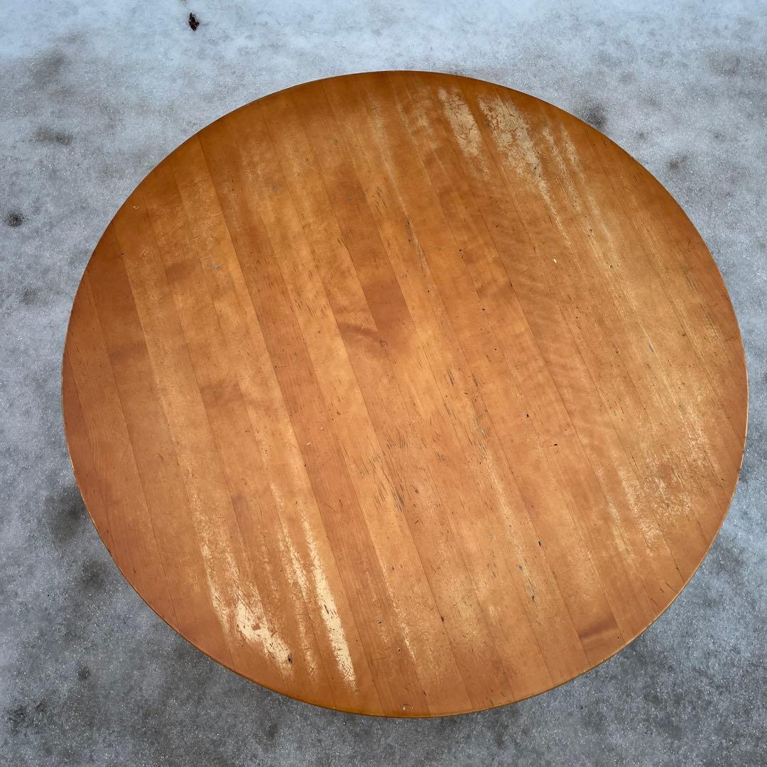 丸テーブル　座卓　ちゃぶ台　レトロ　アンティーク　直径80 高さ31