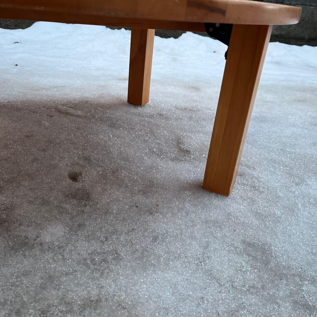 丸テーブル　座卓　ちゃぶ台　レトロ　アンティーク　直径80 高さ31