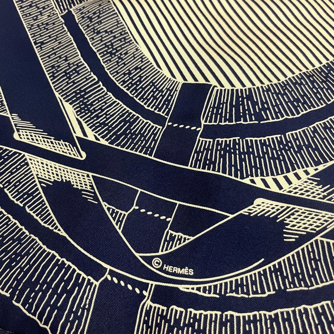 希少✨未使用✨HERMES エルメス スカーフ シルク カレ90 馬銜　馬具