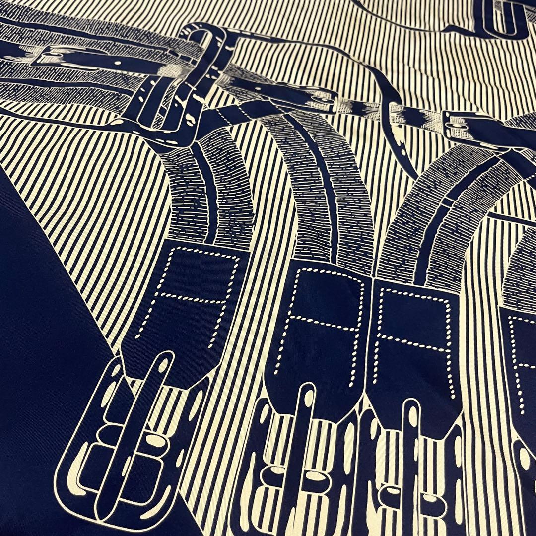 希少✨未使用✨HERMES エルメス スカーフ シルク カレ90 馬銜　馬具