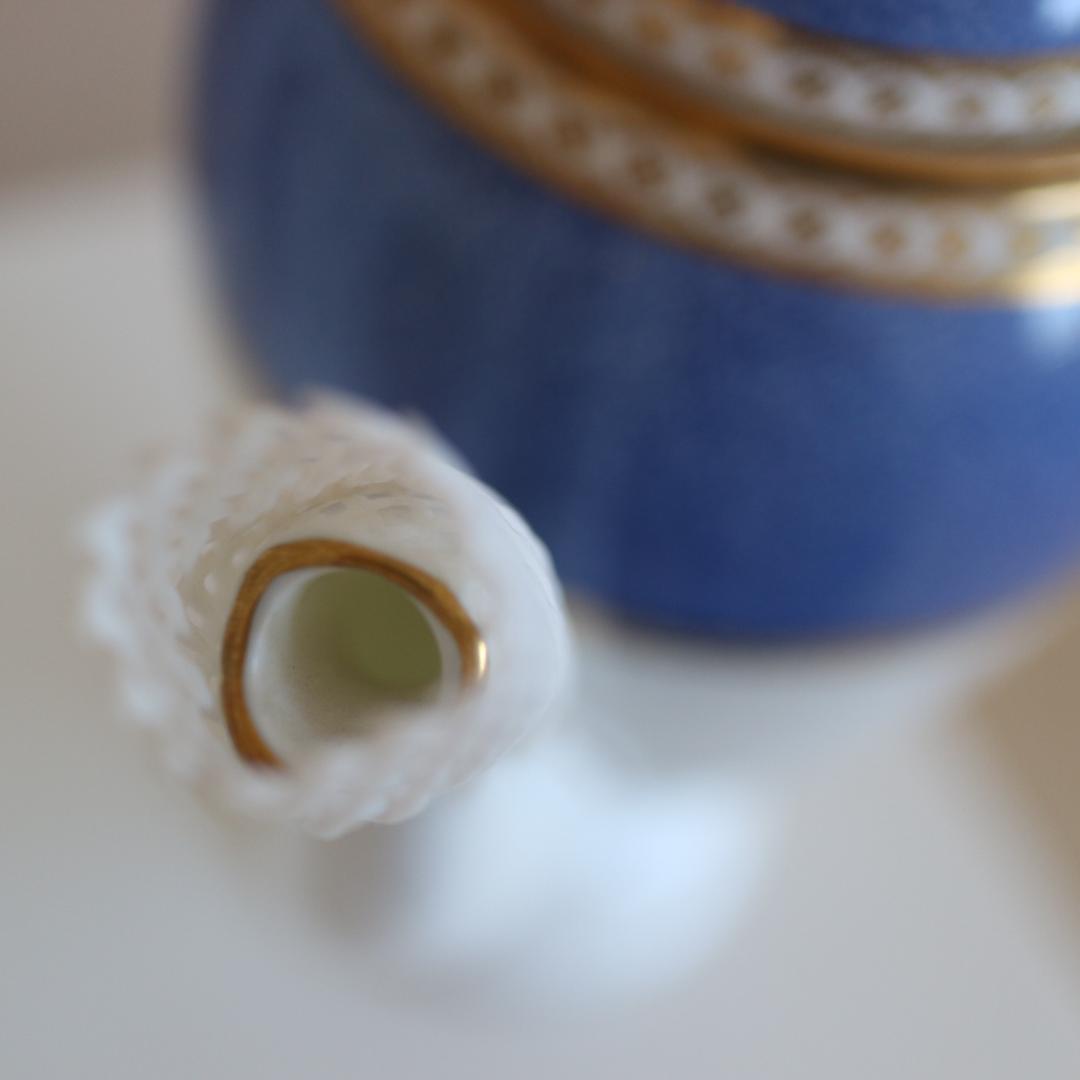 新品希少黒壺刻印ウェッジウッドユーランダーパウダーポット