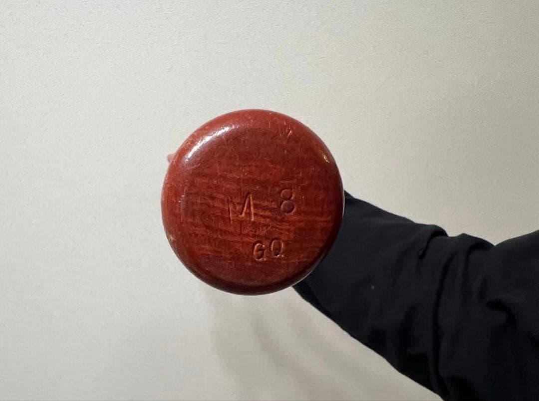 最終値下げ木製バット 今江敏実使用バット 支給品 刻印ありM8