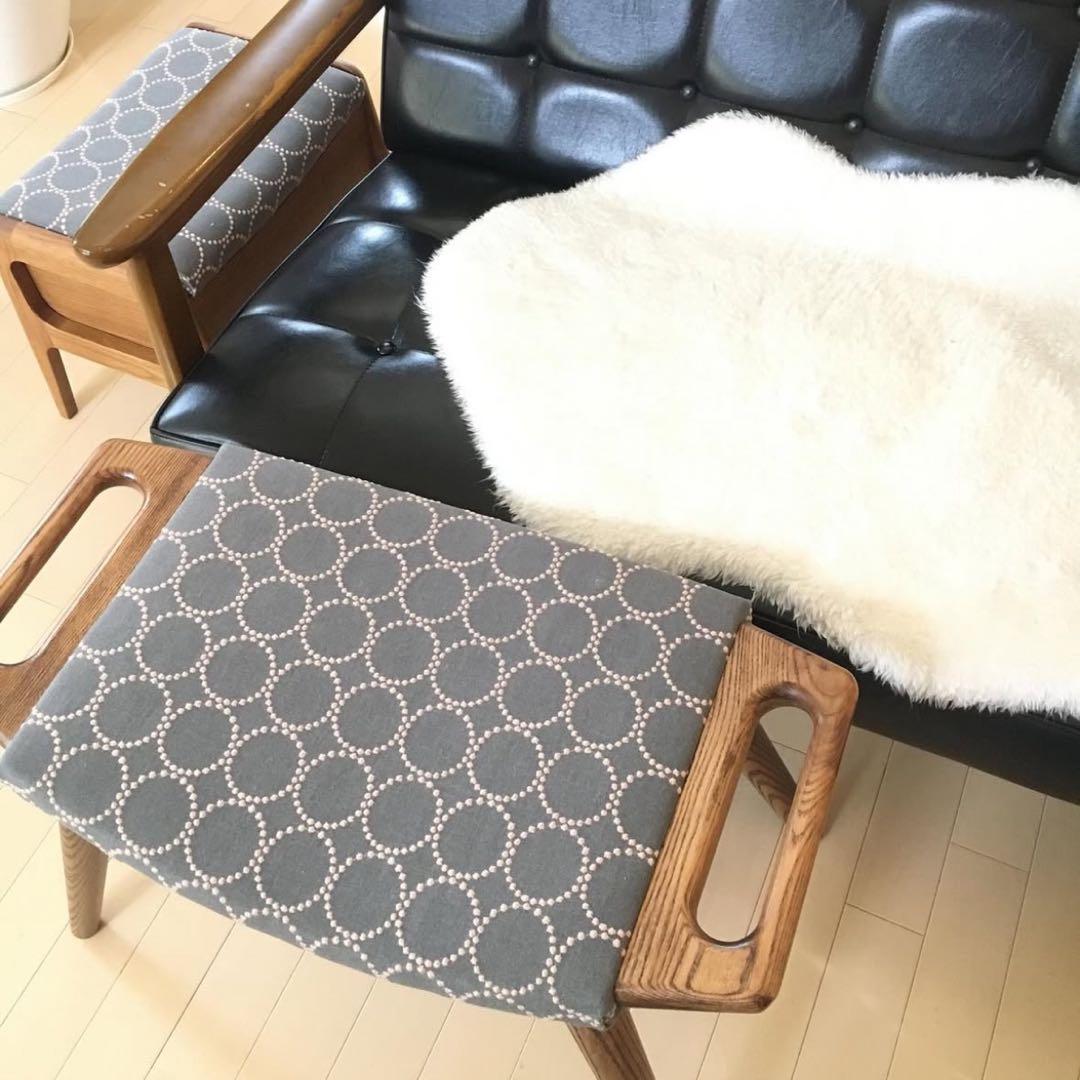 セット割引　ミナペルホネンチェア　オットマン(スツール)付き　イス　椅子　家具