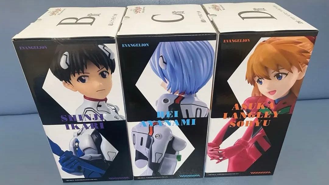エヴァンゲリオン一番くじ B・C・D賞 フィギュア 3体オマケＥ賞コンプSET