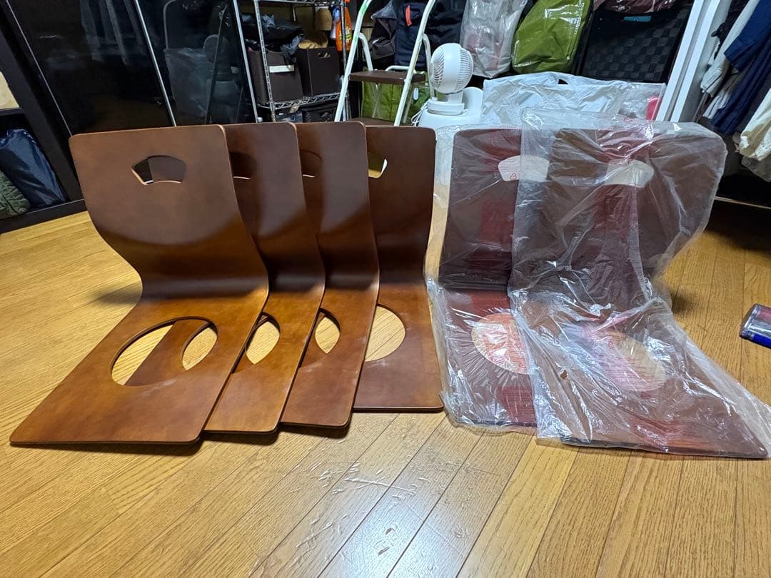 【6脚まとめ売り】 木製　座椅子 曲げ座椅子 和座椅子 武田コーポレーション