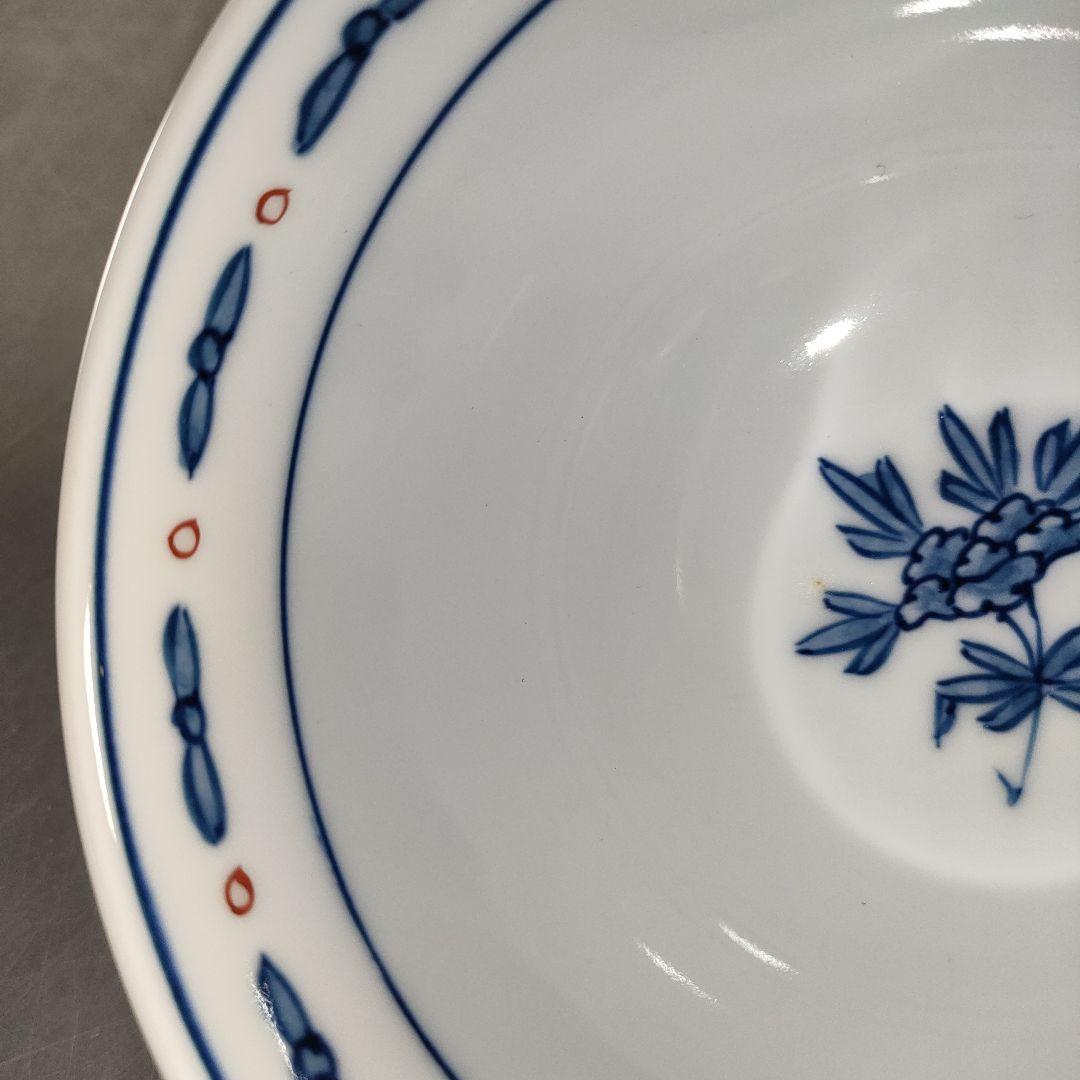 A1322-2/有田焼/源右衛門窯/染錦獅子牡丹絵飯碗4客/共箱/飾鉢/懐石道具