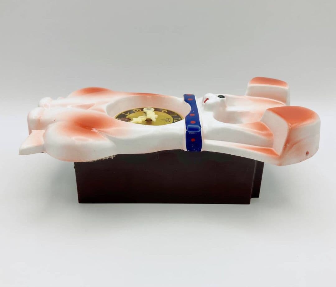 ミケン　犬　振り子時計　日本製　いぬ　昭和レトロ　ゼンマイ　古時計　アンティーク