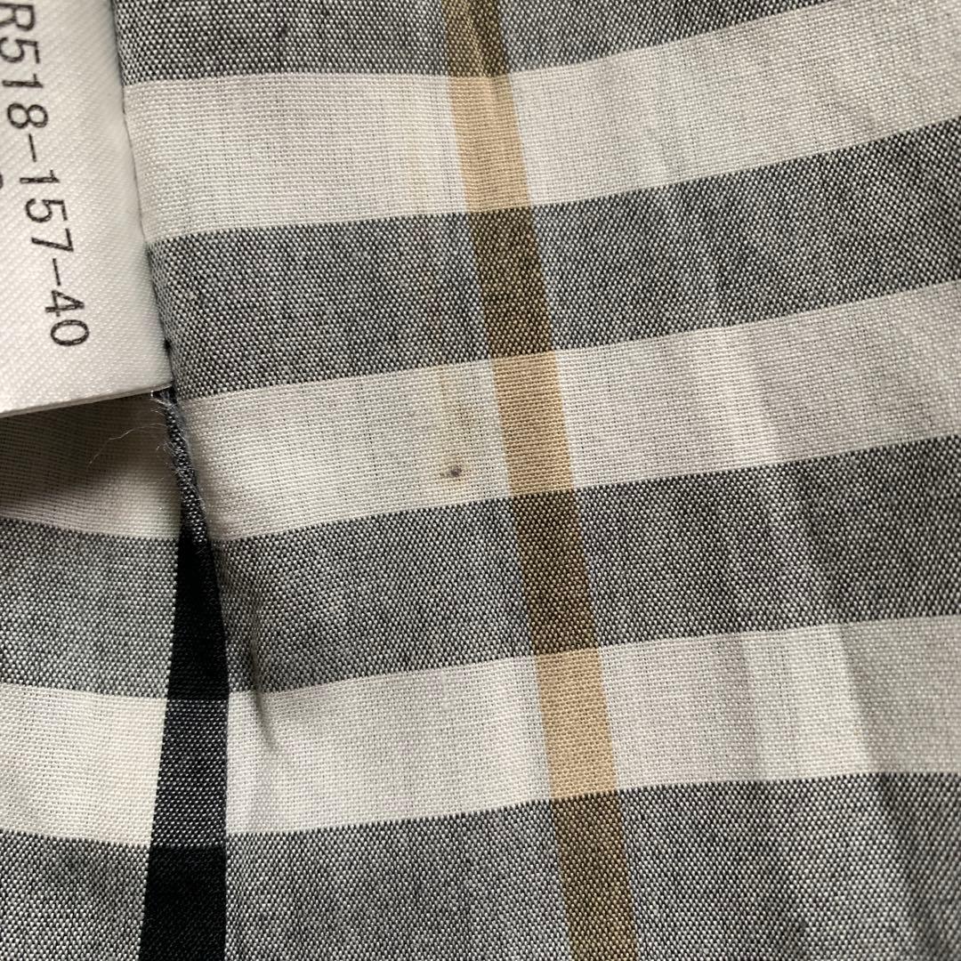 バーバリーブルーレーベル　コート　フリル　ノバチェック　黒　38