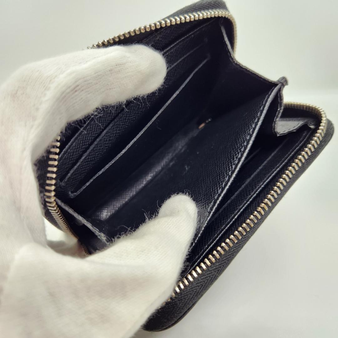 極美品 ルイヴィトン エピ ノワール ジッピー パース M60152黒