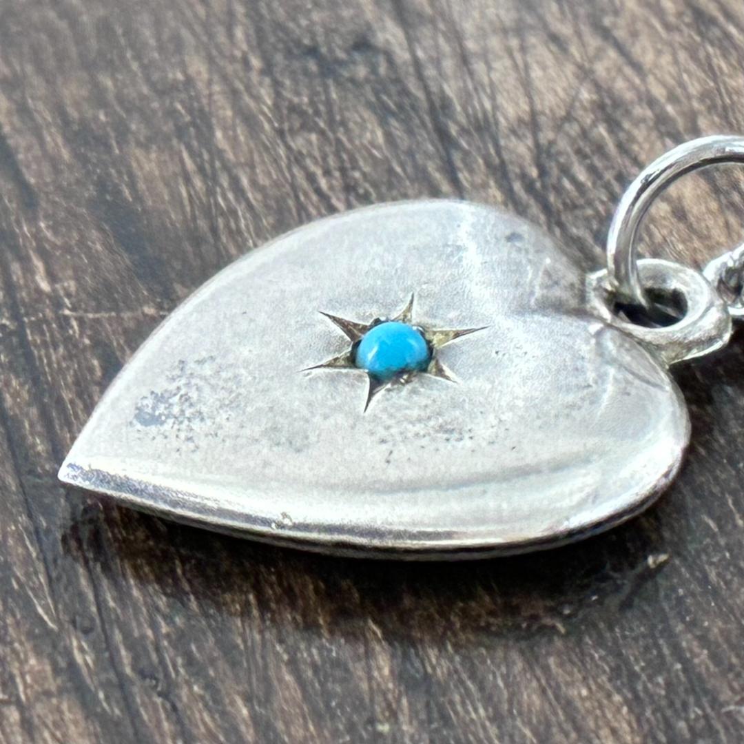 スウィートハートジュエリー ストーン ターコイズ シルバーヴィンテージネックレス